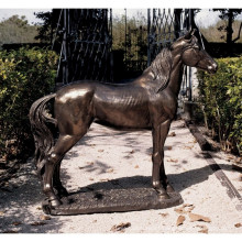 Estatua de bronce de alta calidad del tamaño de la vida del caballo para la decoración del jardín